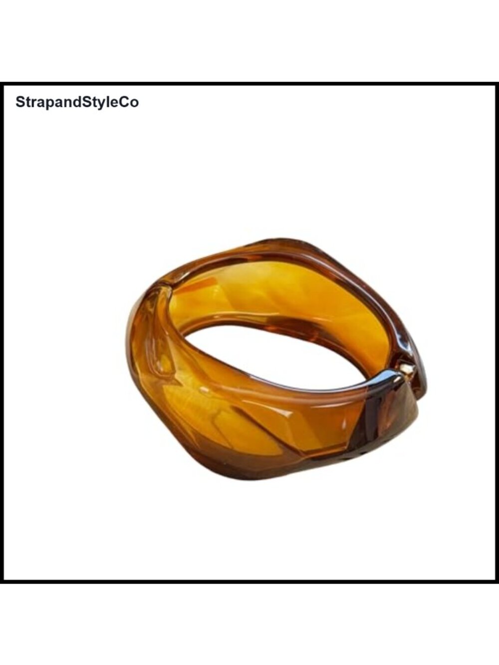 Chunky Irregular Geometric Open Cuff Hinged Bracelet Statement Jewelry